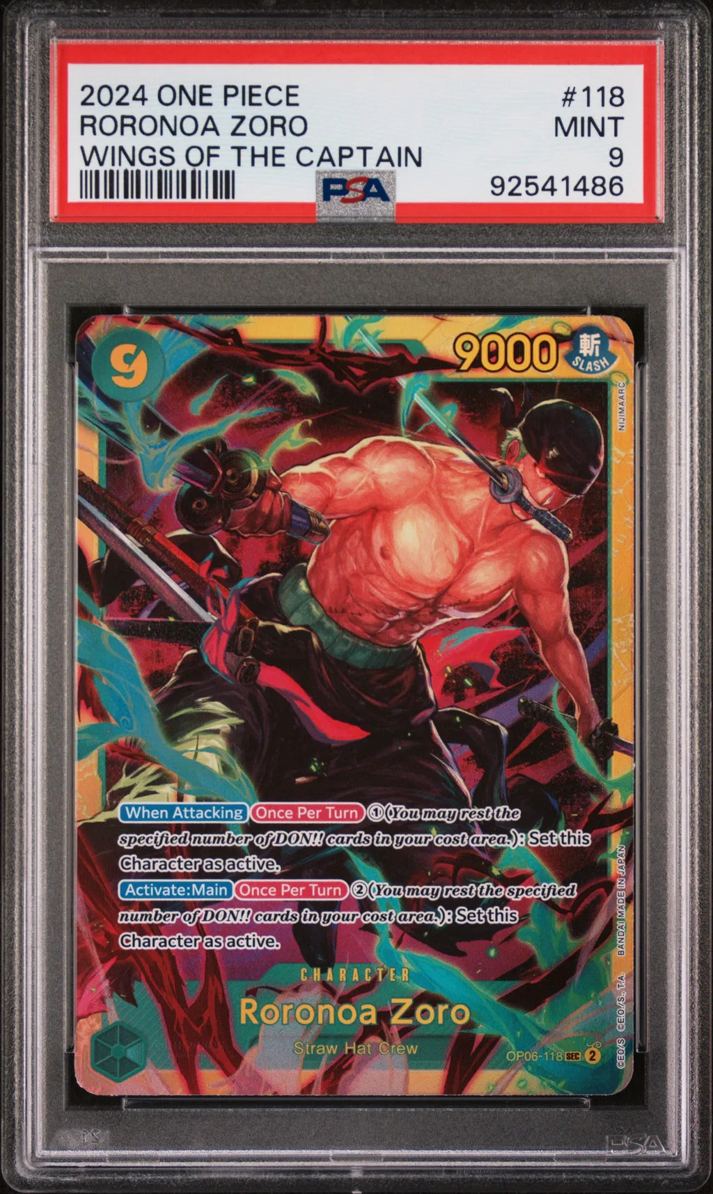 Roronoa Zoro card artwork