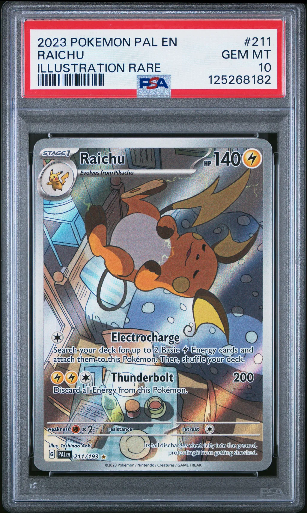 Raichu card artwork