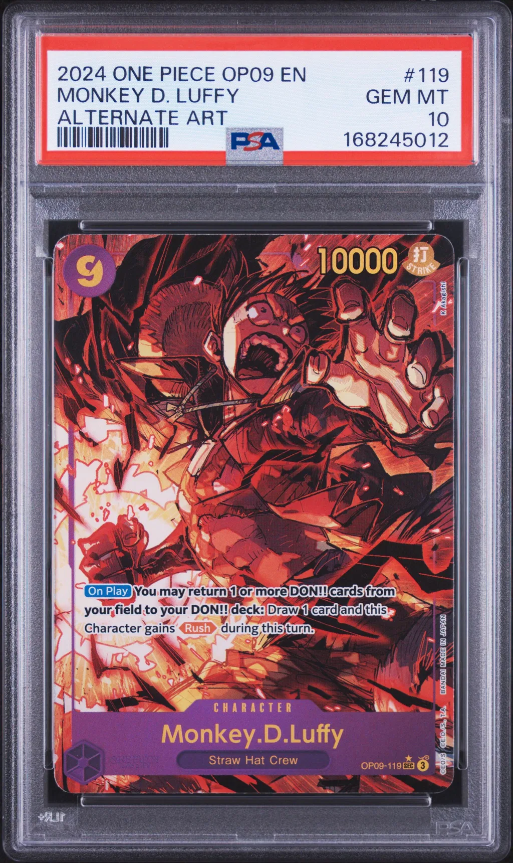 Monkey D. Luffy card artwork