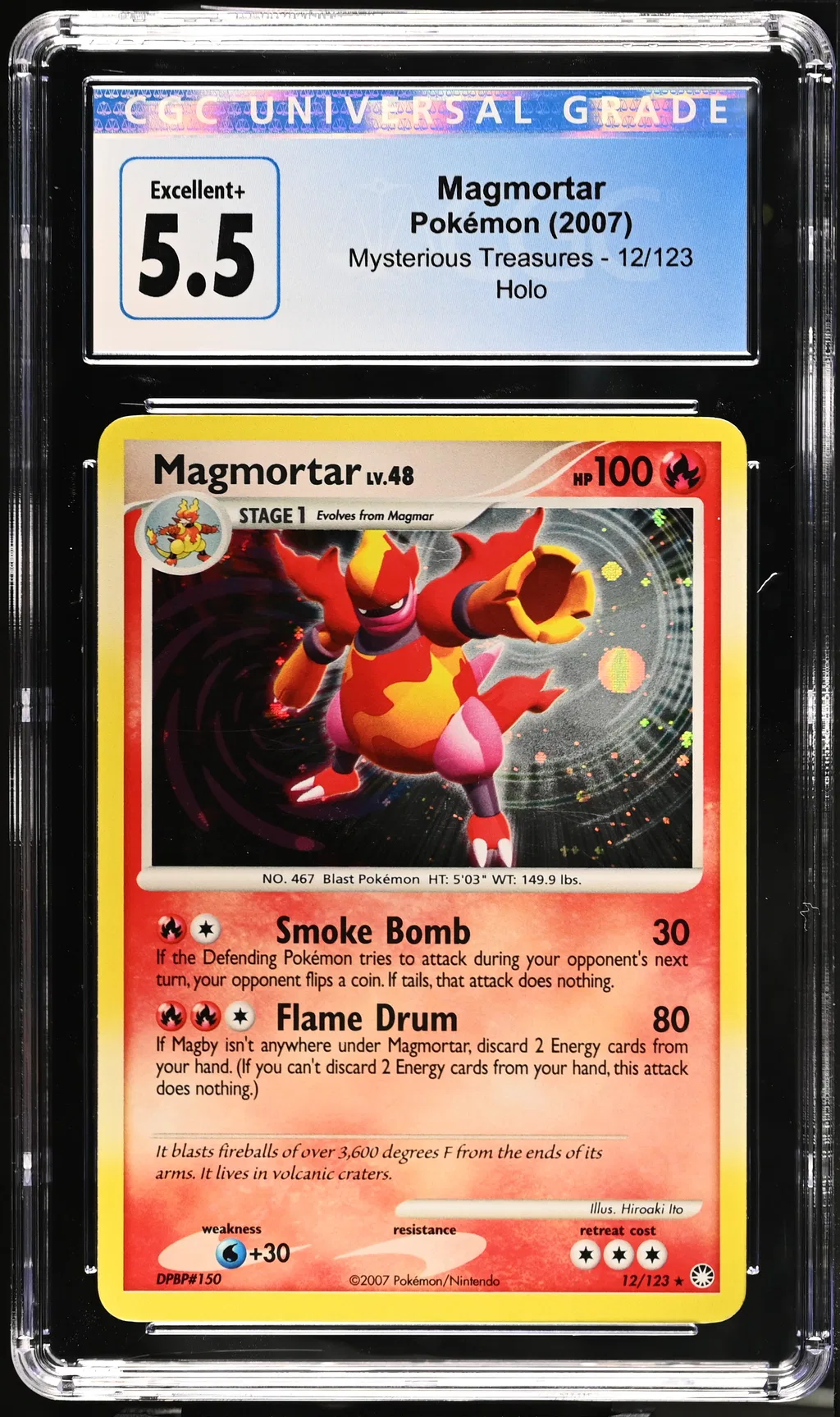 2007 #12 Magmortar CGC 5.5 Mysterious Treasures - English