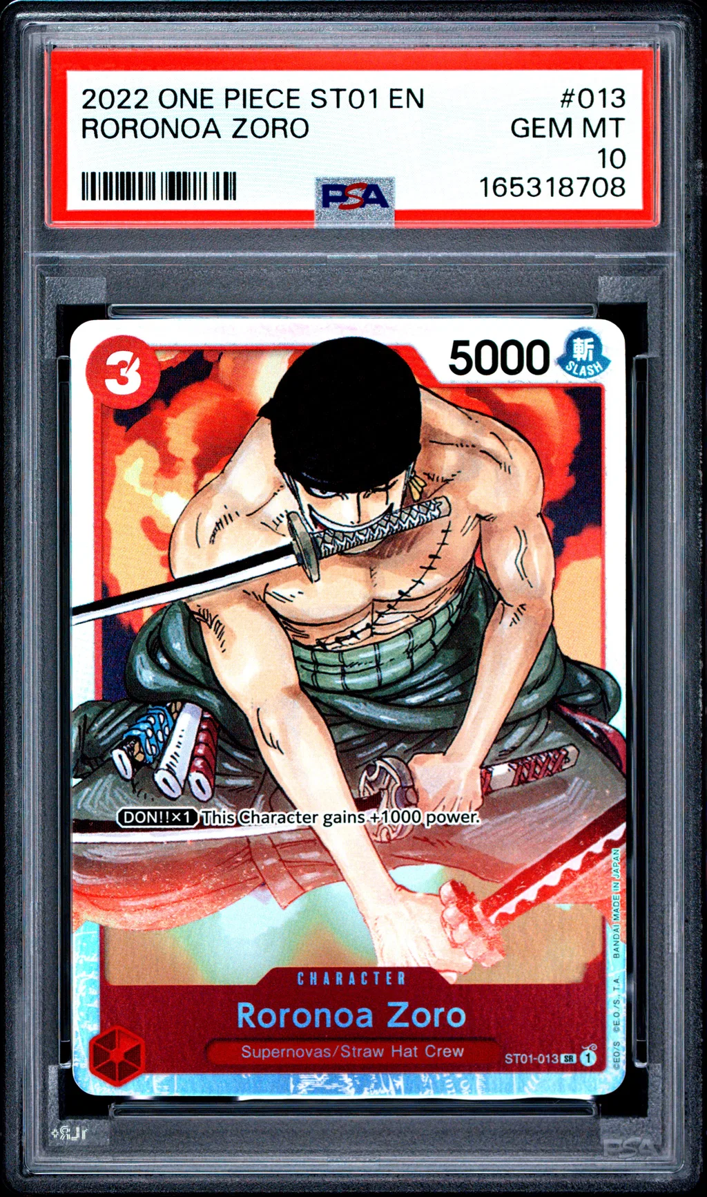 Roronoa Zoro card artwork