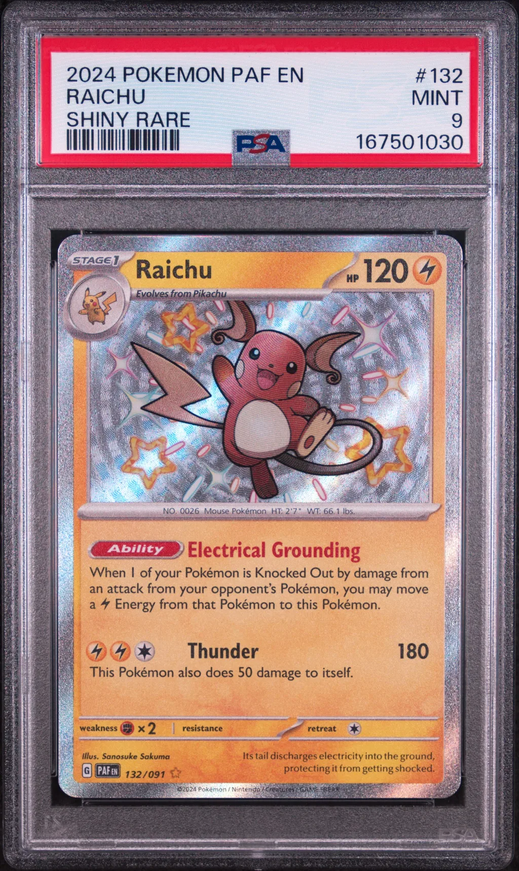 Raichu card artwork