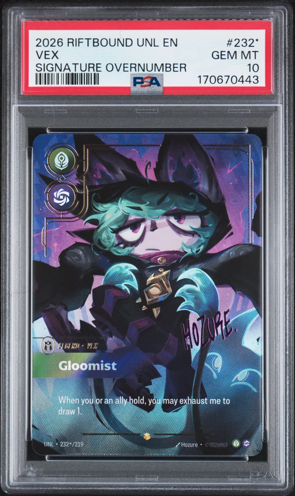 Vex - Gloomist card artwork