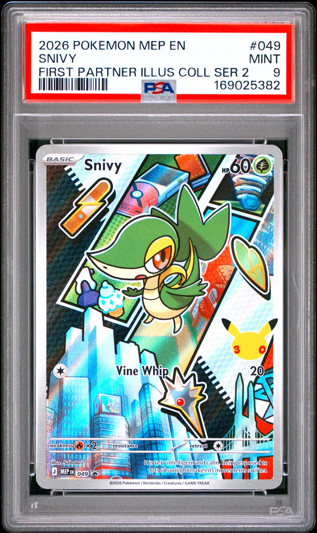Snivy card artwork