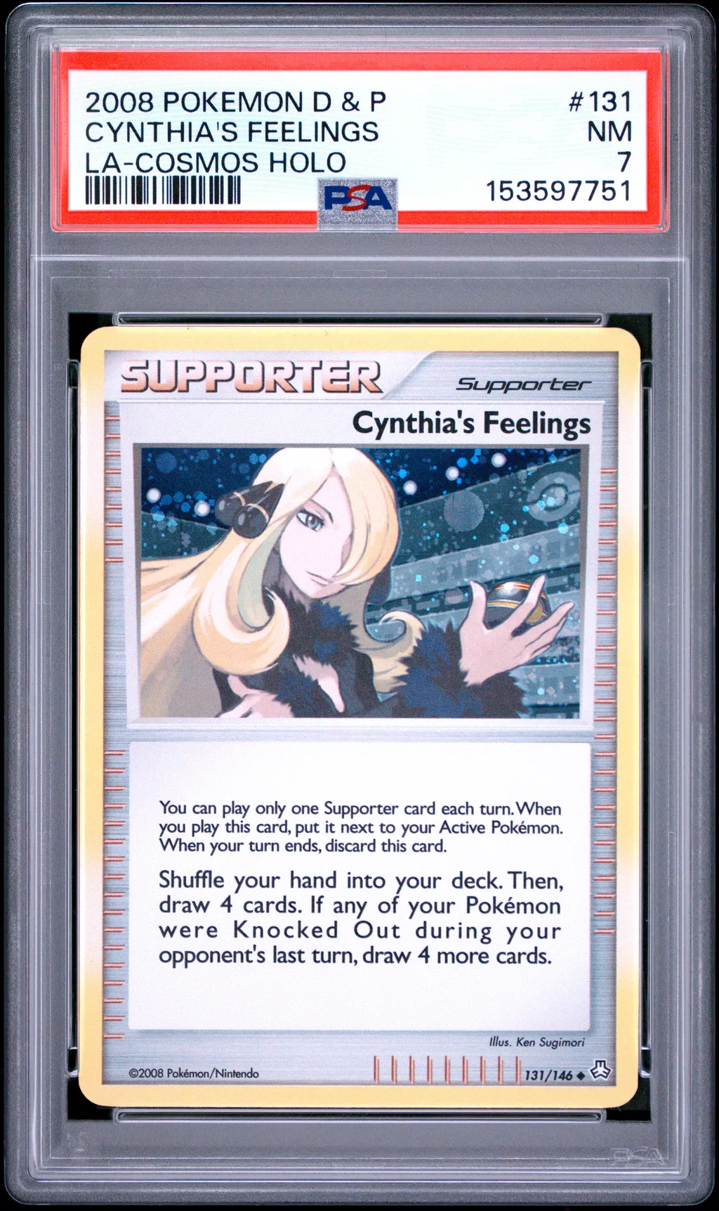 Cynthia's Feelings-Holo card artwork