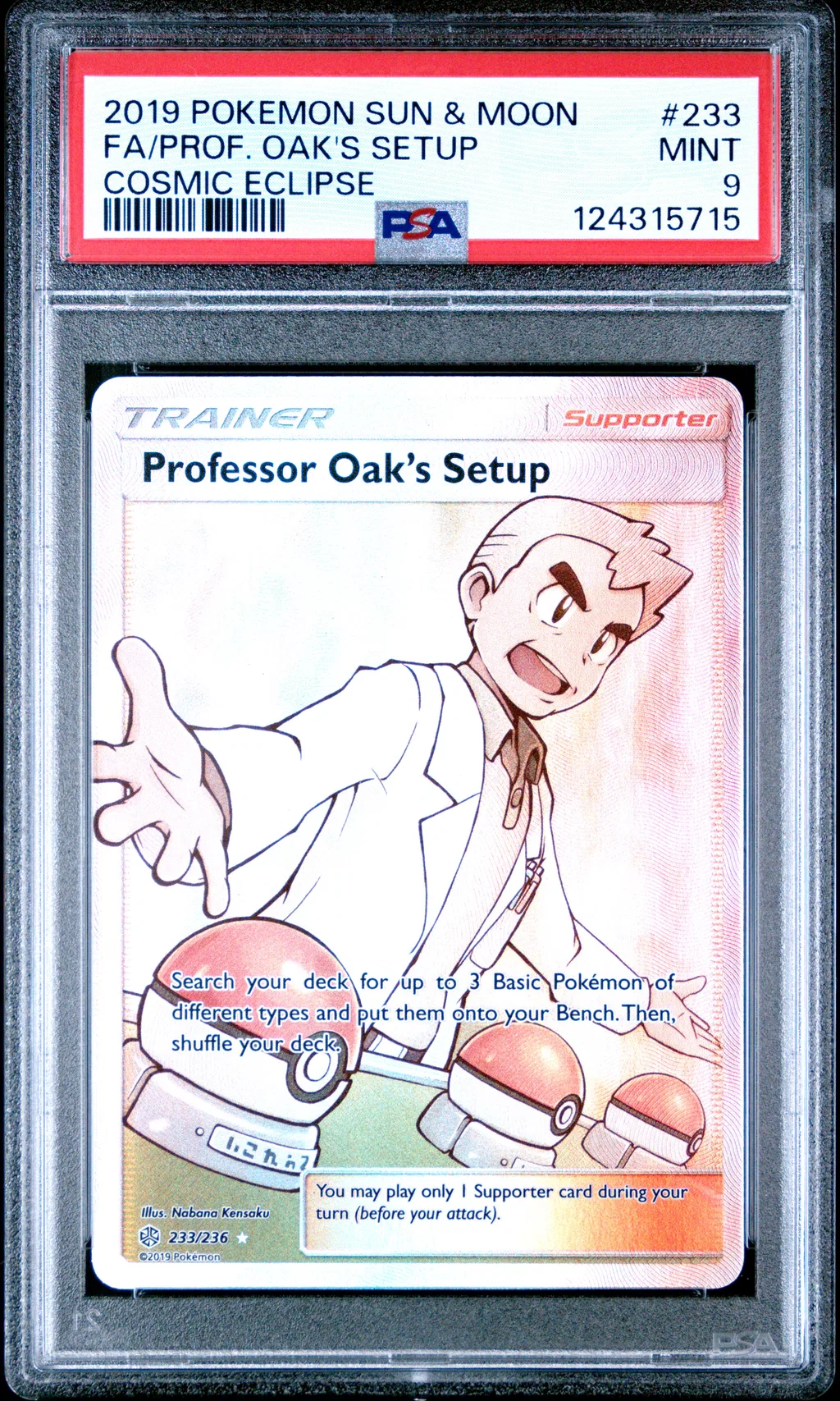 Full Art/Professor Oak's Setup card artwork