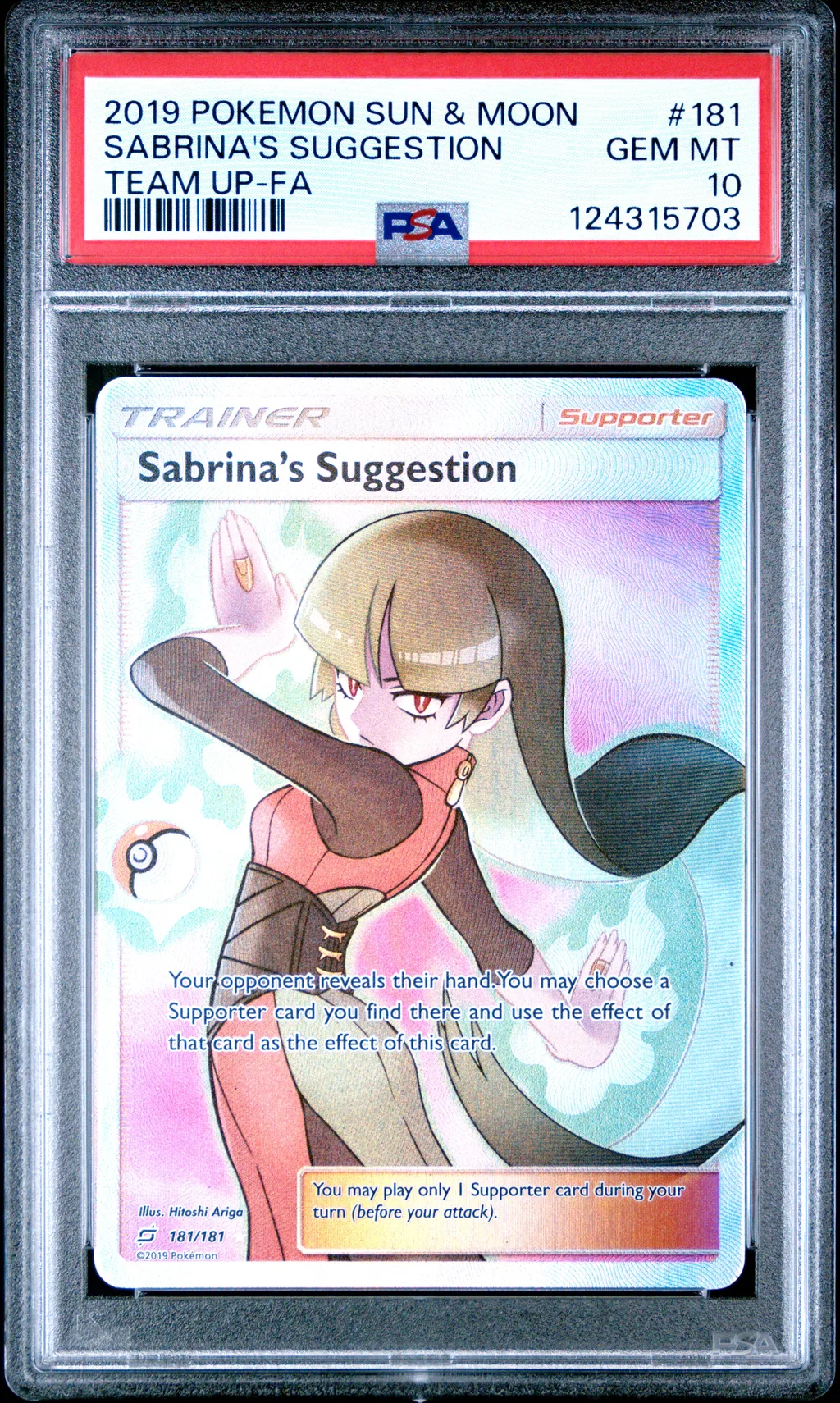 Full Art/Sabrina's Suggestion card artwork