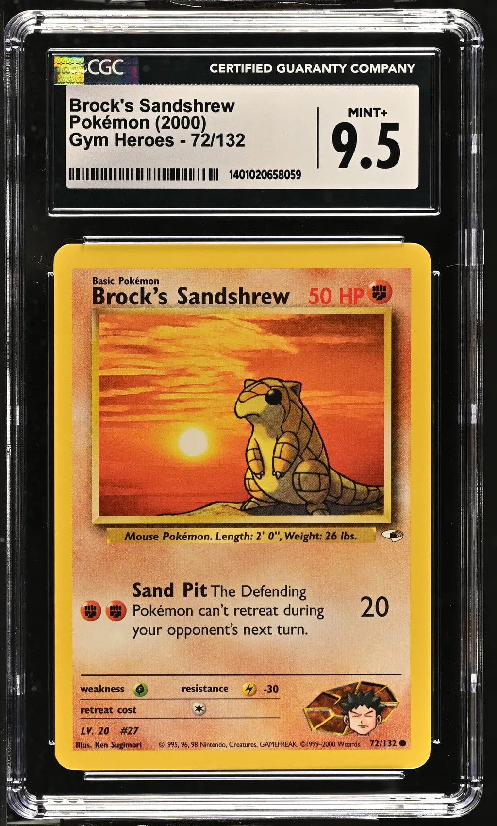 Brock's Sandshrew card artwork