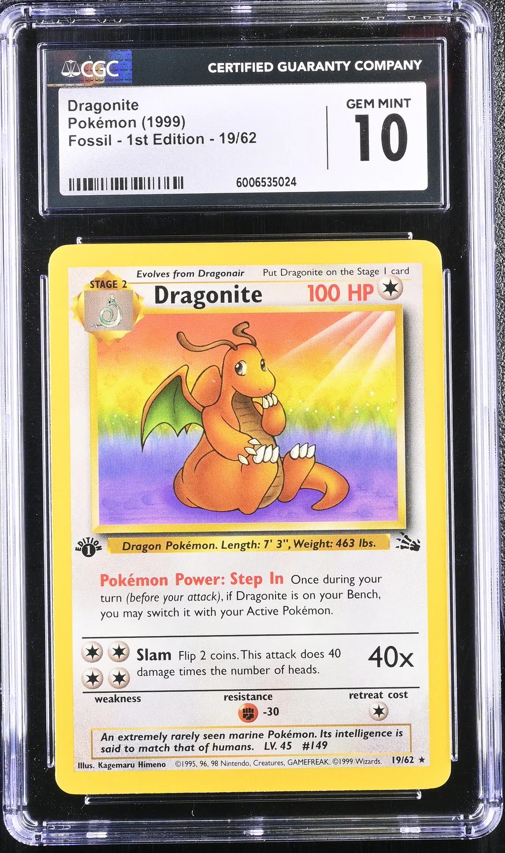 Dragonite card artwork