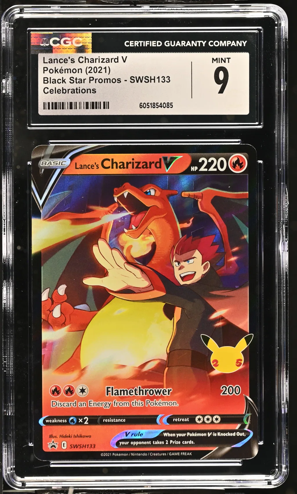 Lance's Charizard V card artwork