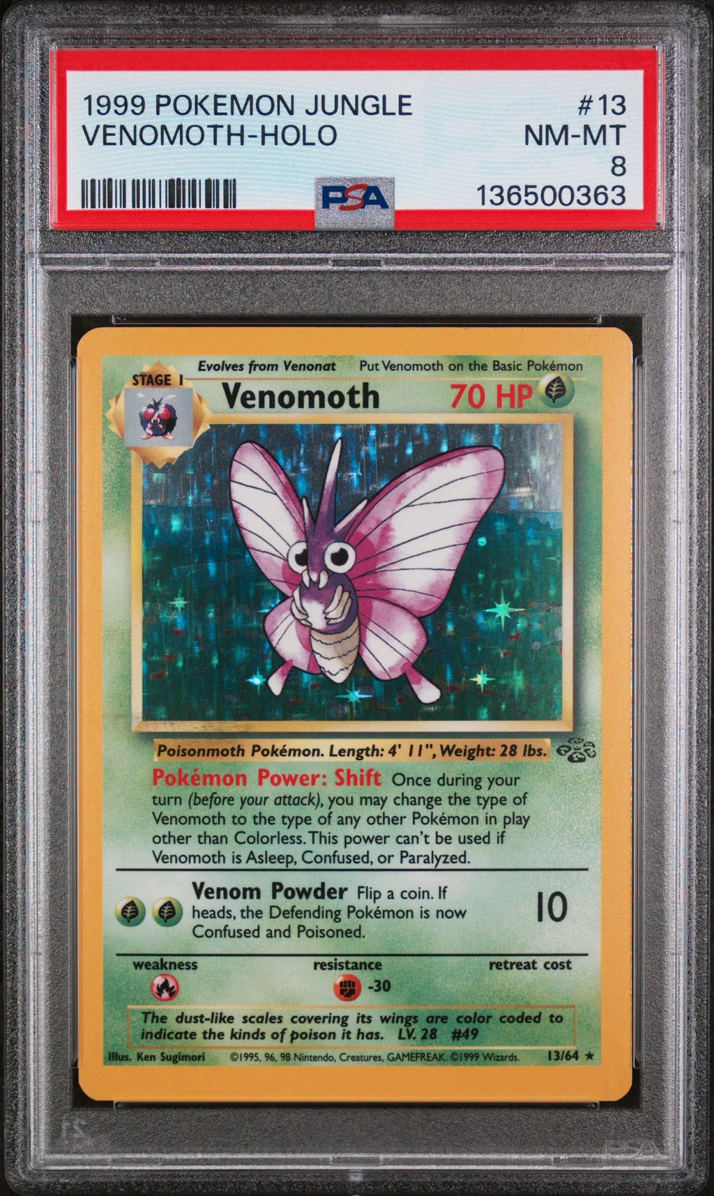 Venomoth-Holo card artwork