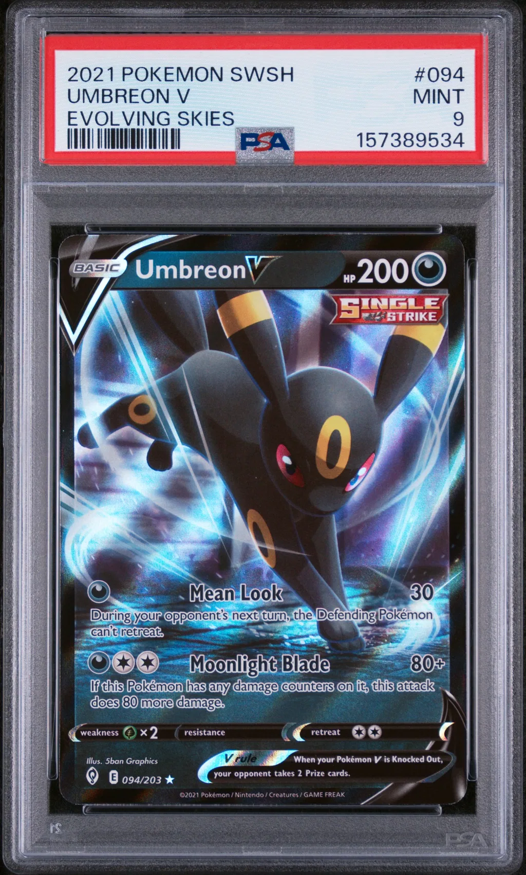 Umbreon V card artwork