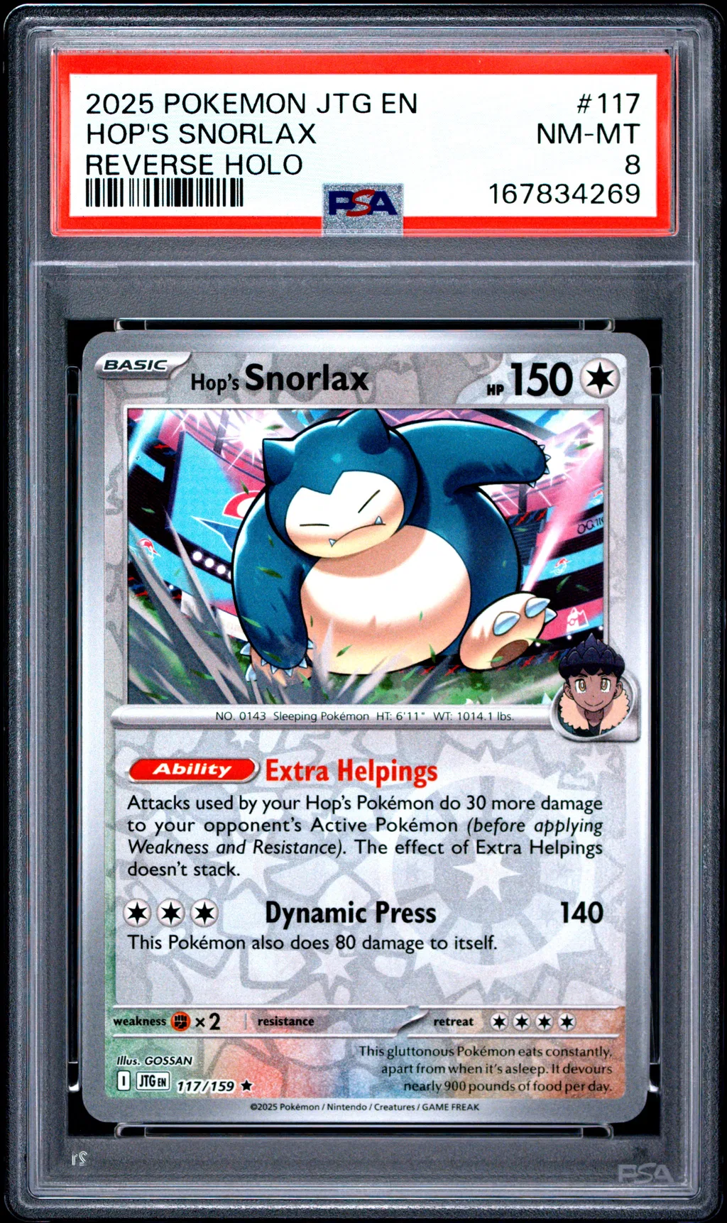 Hop's Snorlax card artwork