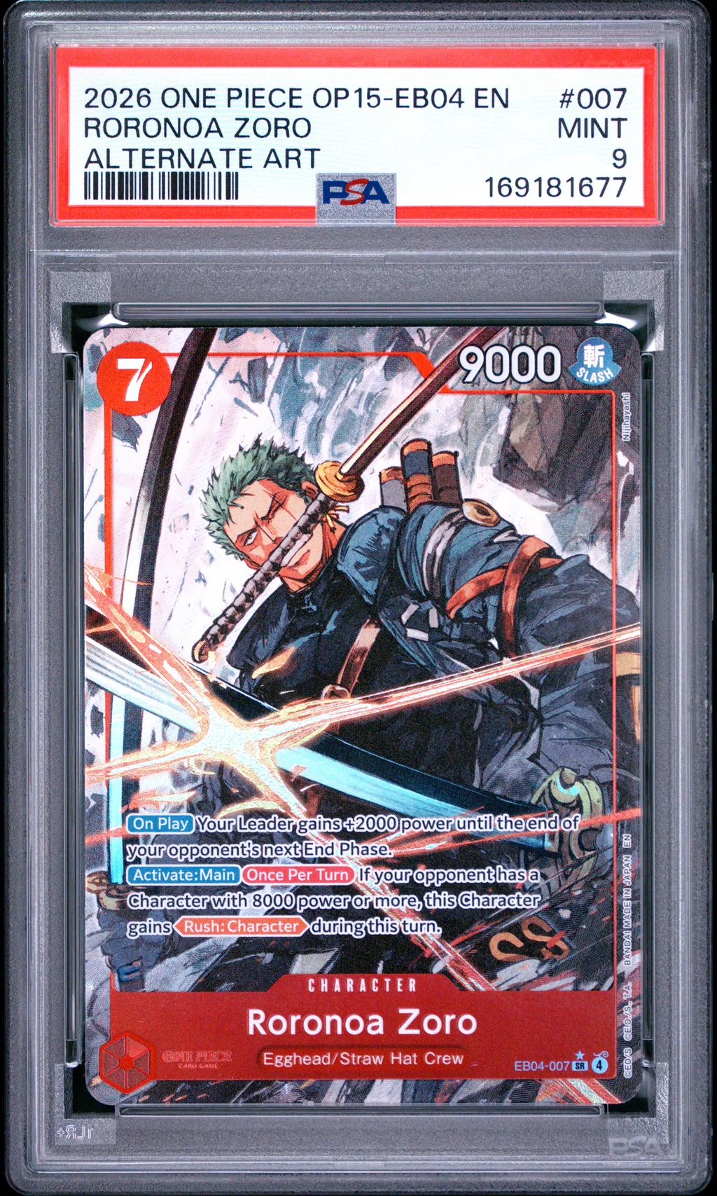 Roronoa Zoro card artwork