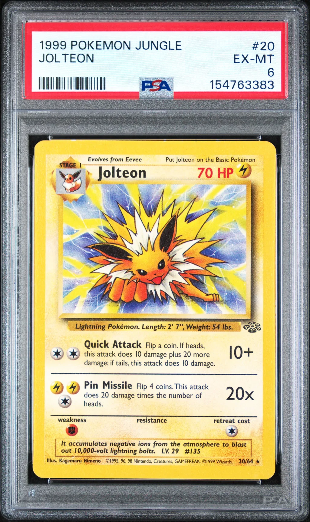Jolteon card artwork