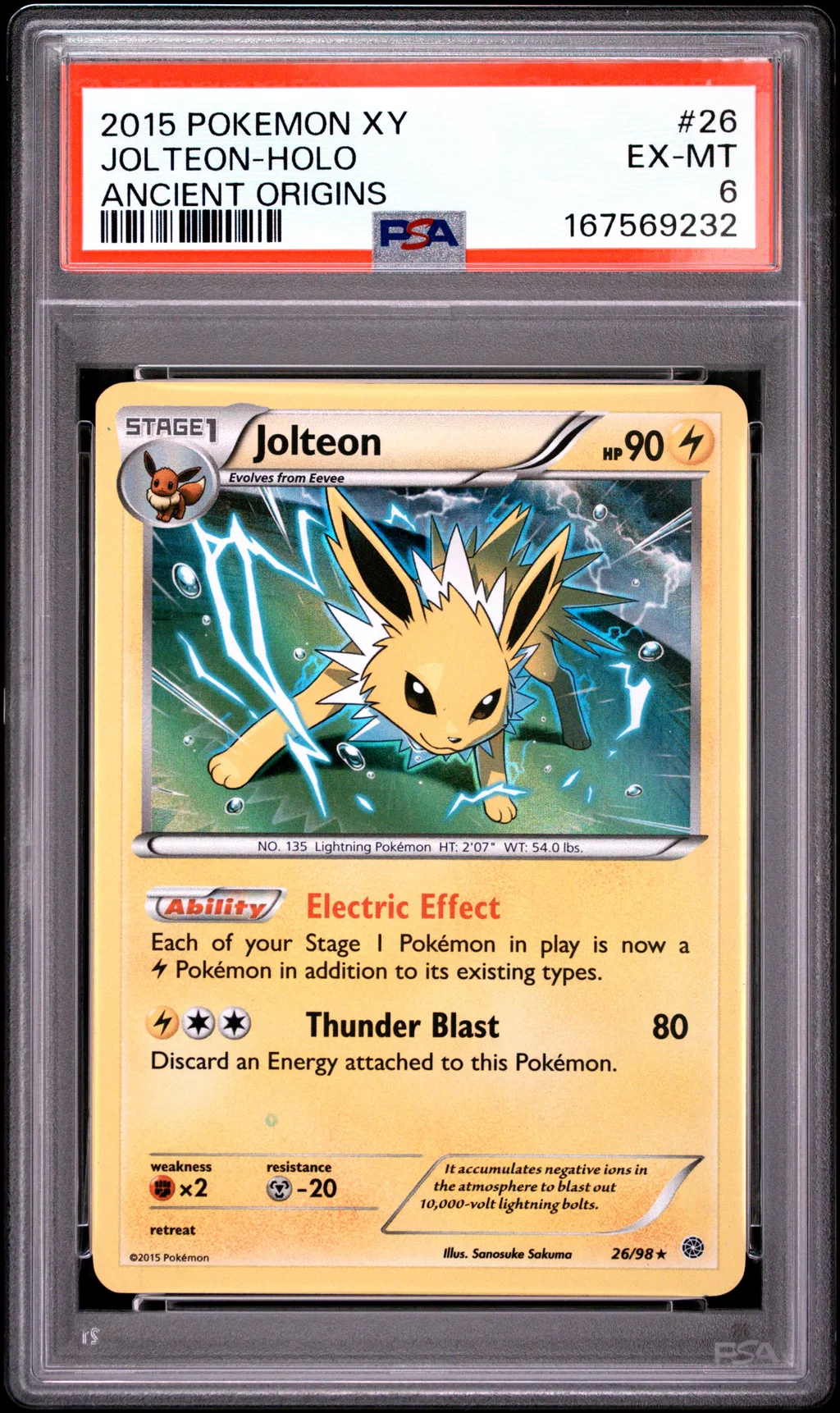 Jolteon-Holo card artwork