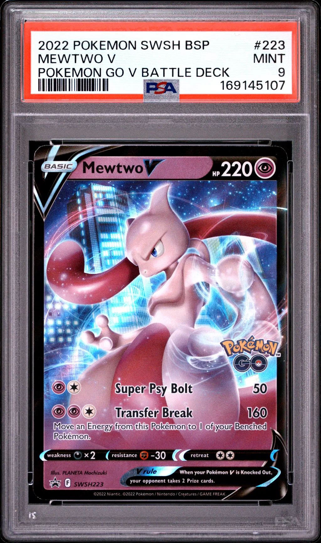 Mewtwo V card artwork