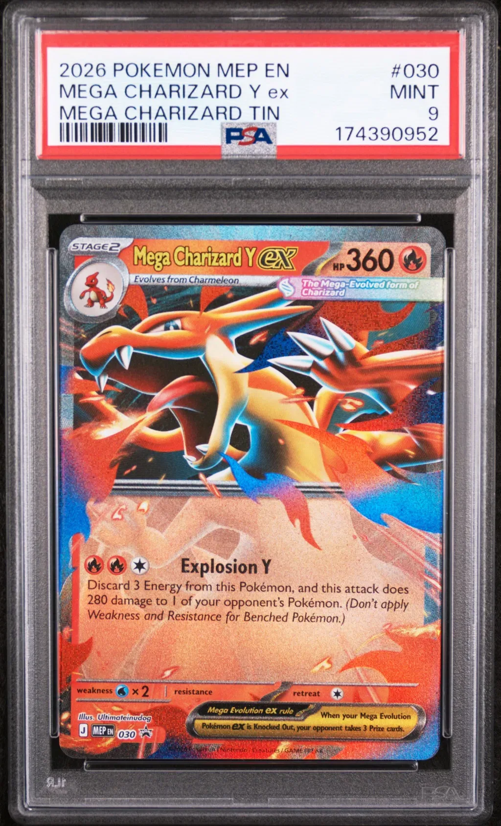 Mega Charizard Y ex card artwork
