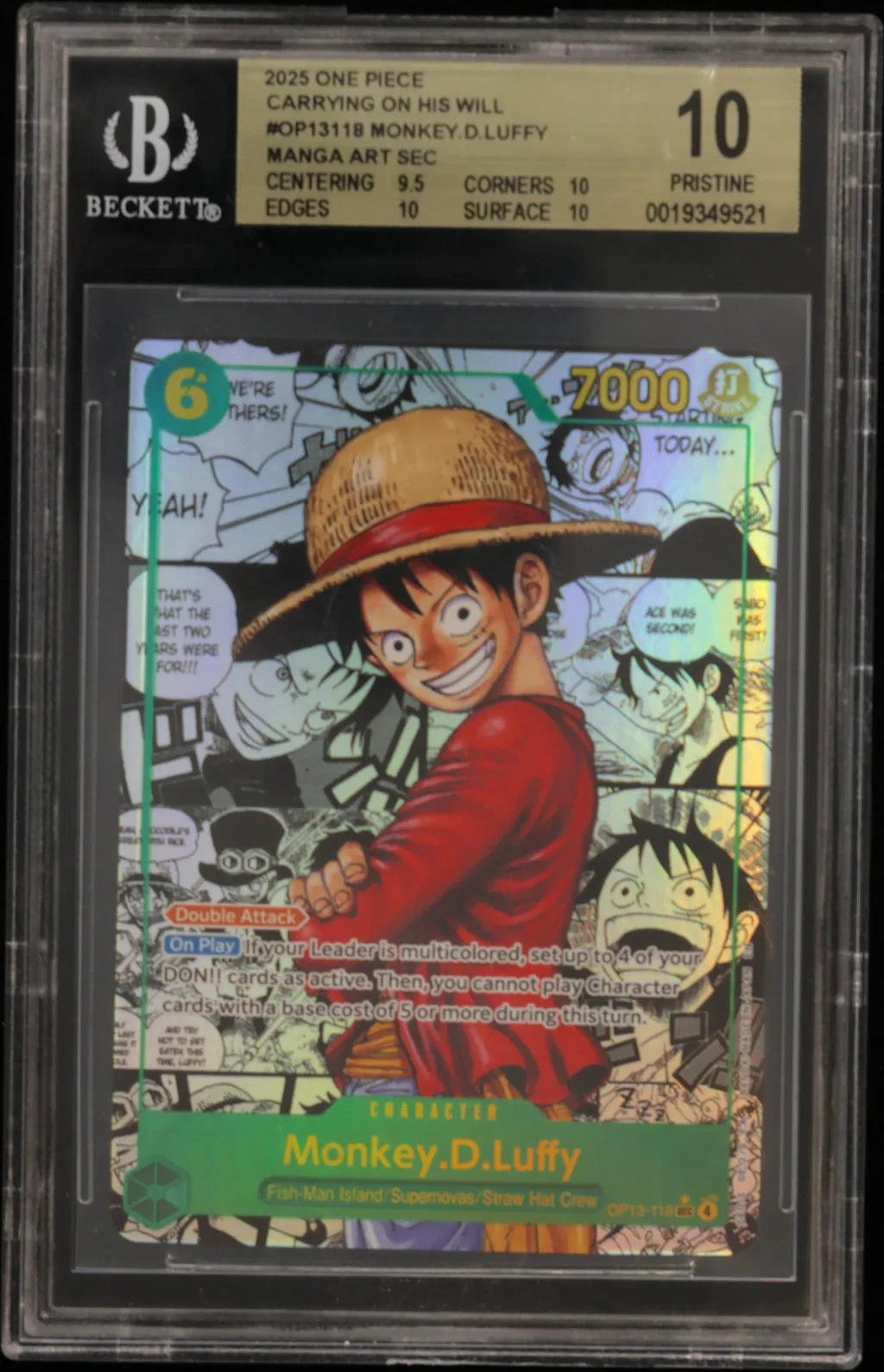 Monkey D. Luffy card artwork
