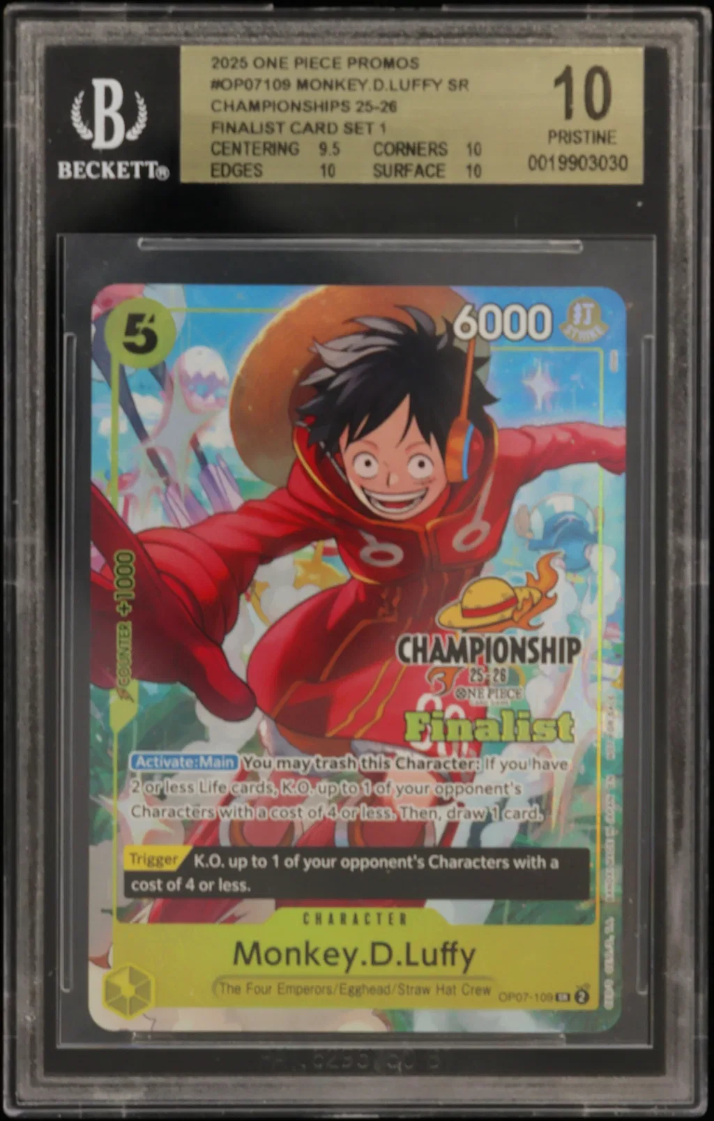 Monkey.D.Luffy SR/(Championships 25-26 Finalist Card Set 1) card artwork