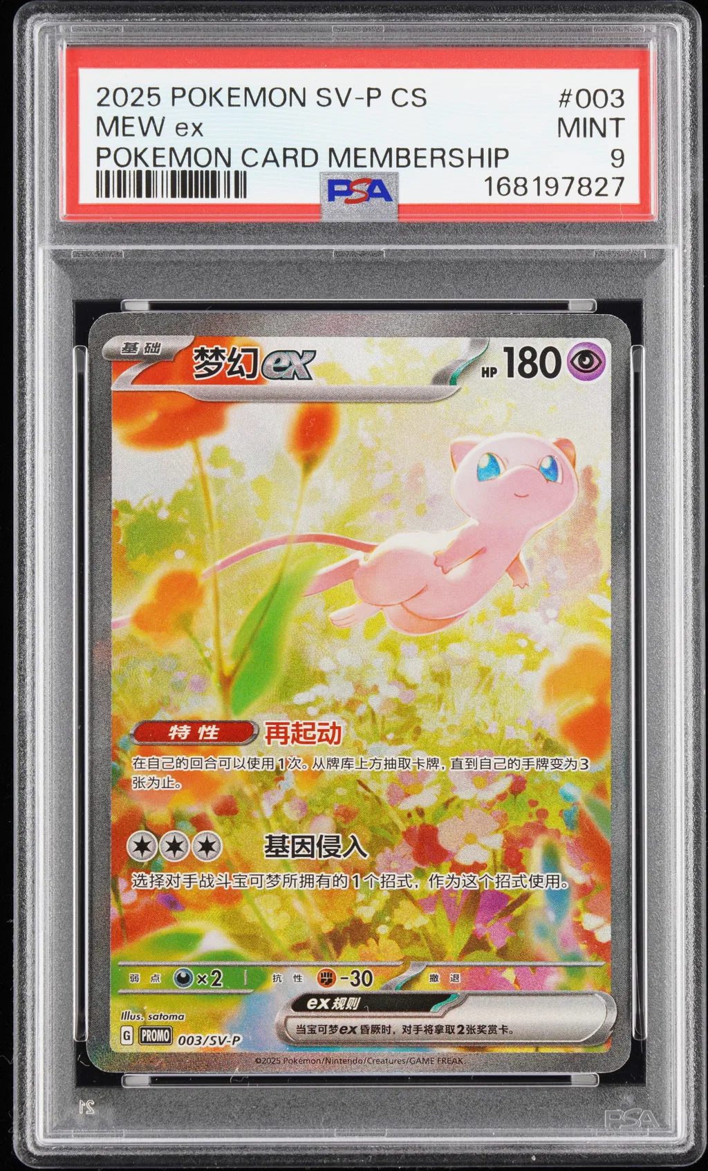 Mew EX card artwork