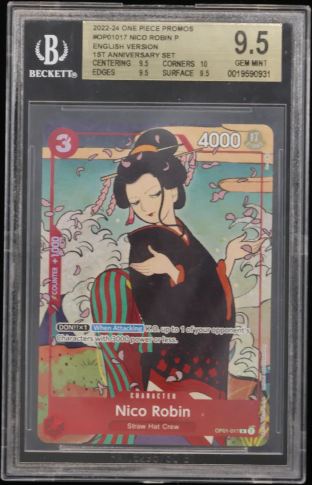 Nico Robin P/(English Version 1st Anniversary Set) card artwork