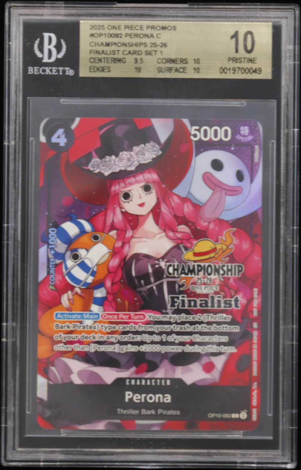 Perona C/(Championships 25-26 Finalist Card Set 1) card artwork