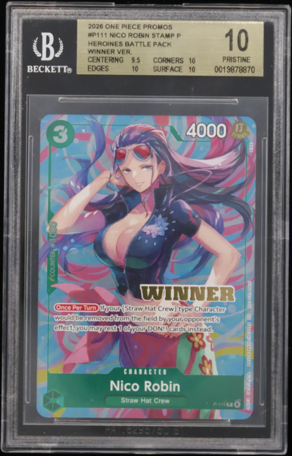Nico Robin STAMP P/(Heroines Battle Pack Winner ver.) card artwork