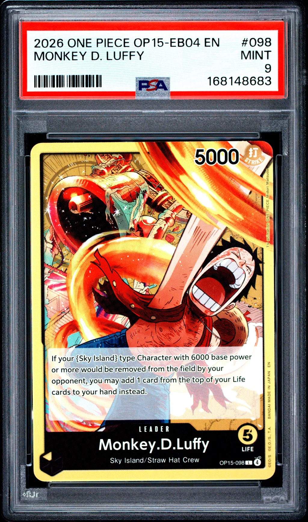 Monkey D. Luffy card artwork