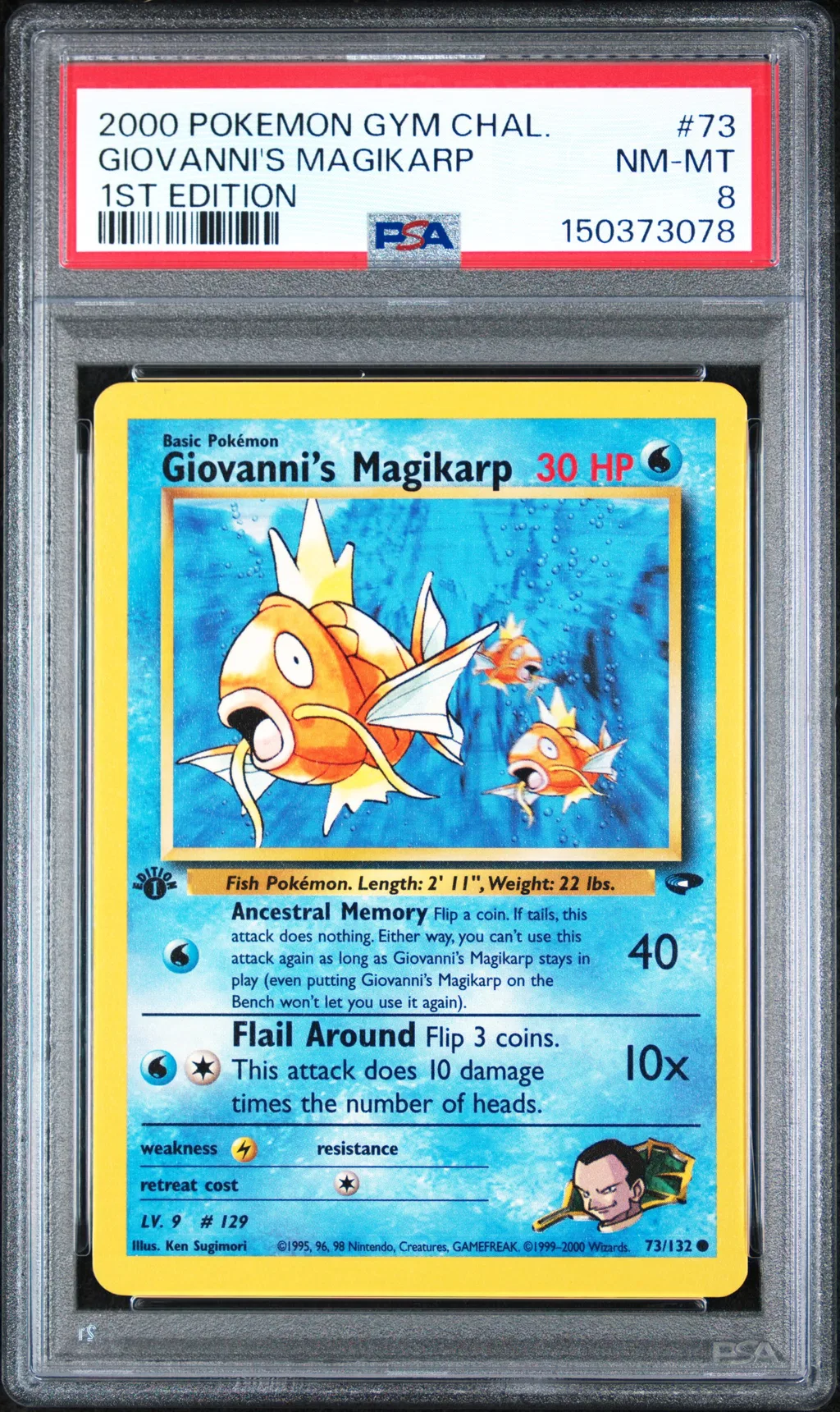 Giovanni's Magikarp card artwork
