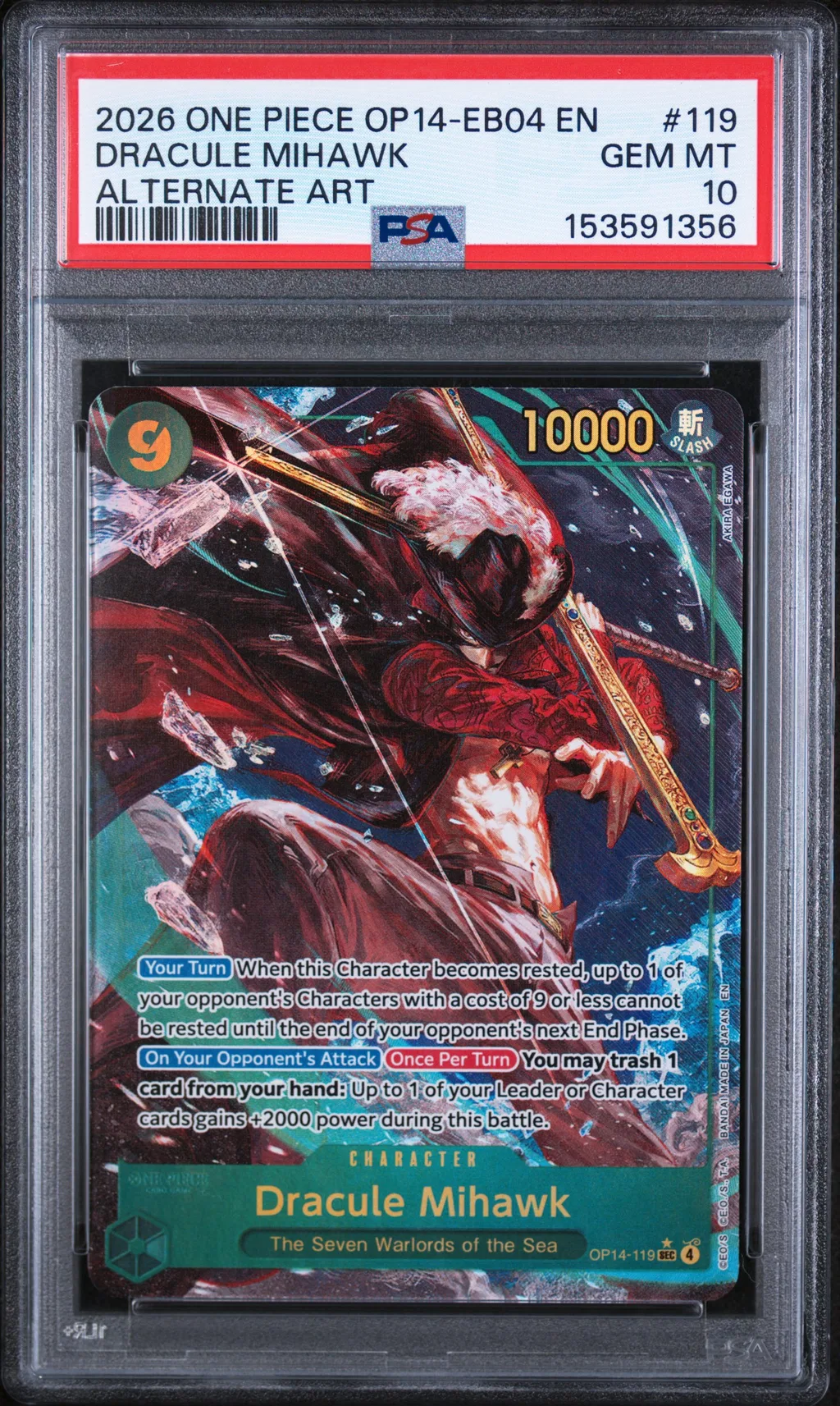 Dracule Mihawk card artwork
