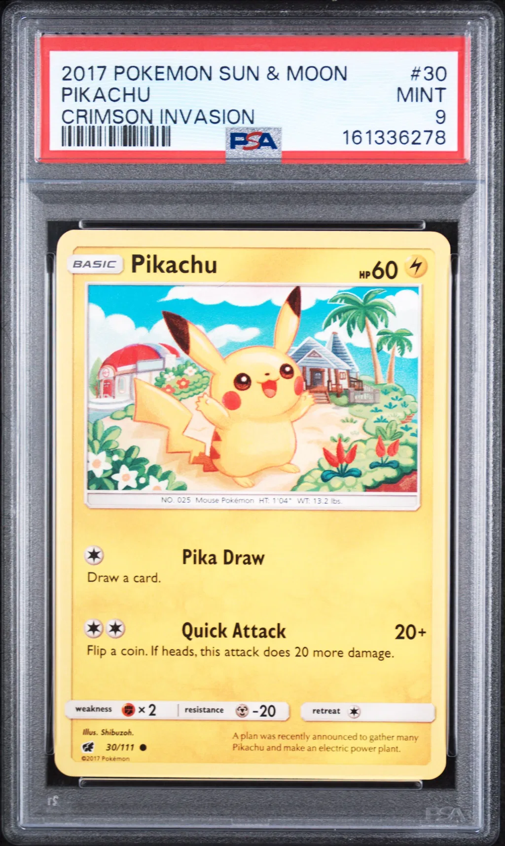 Pikachu card artwork