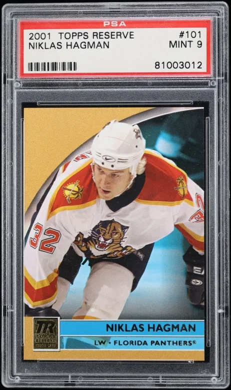 2001 #101 Topps Reserve Niklas Hagman /1099 Mint PSA 9