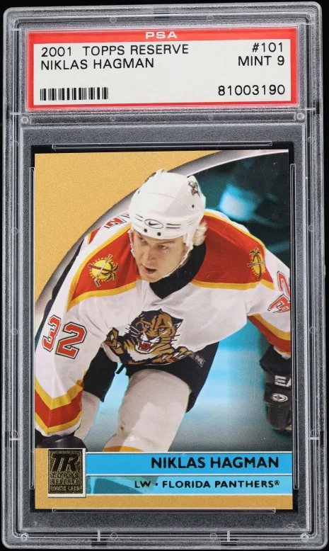 2001 #101 Topps Reserve Niklas Hagman /1099 Mint PSA 9