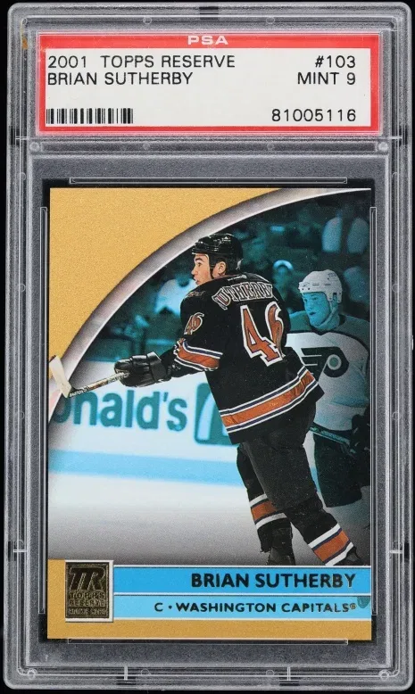 2001 #103 Topps Reserve Brian Sutherby /1099 Mint PSA 9