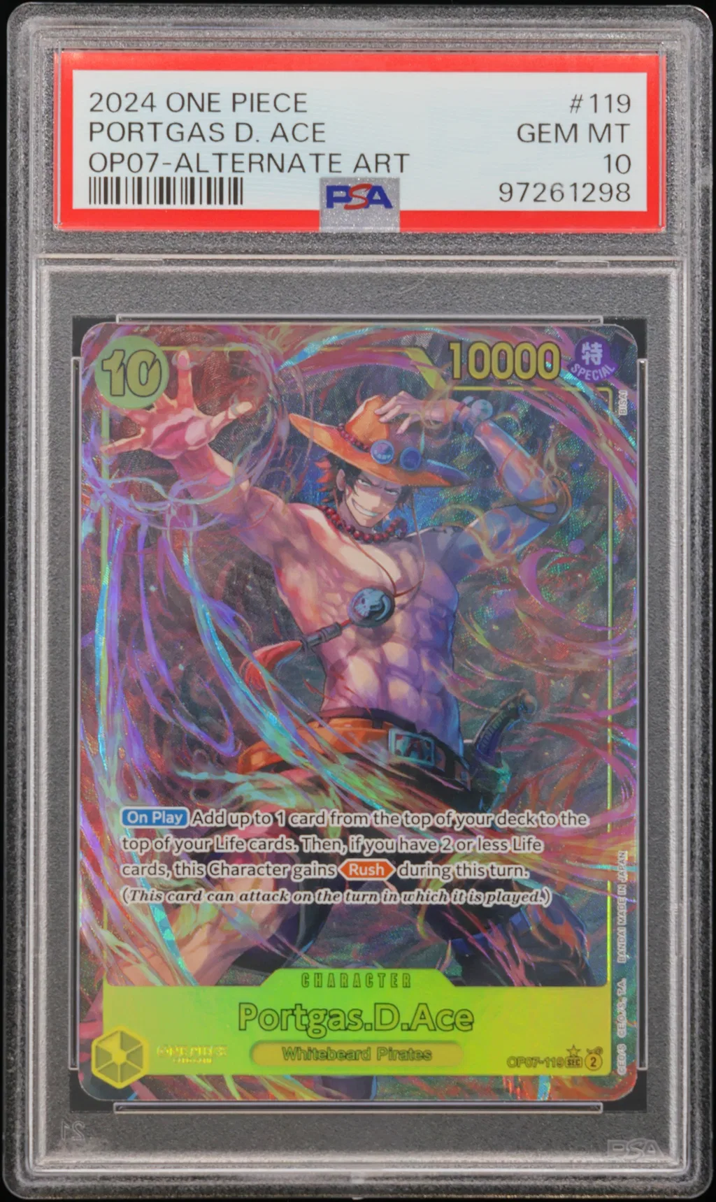 Portgas D. Ace card artwork