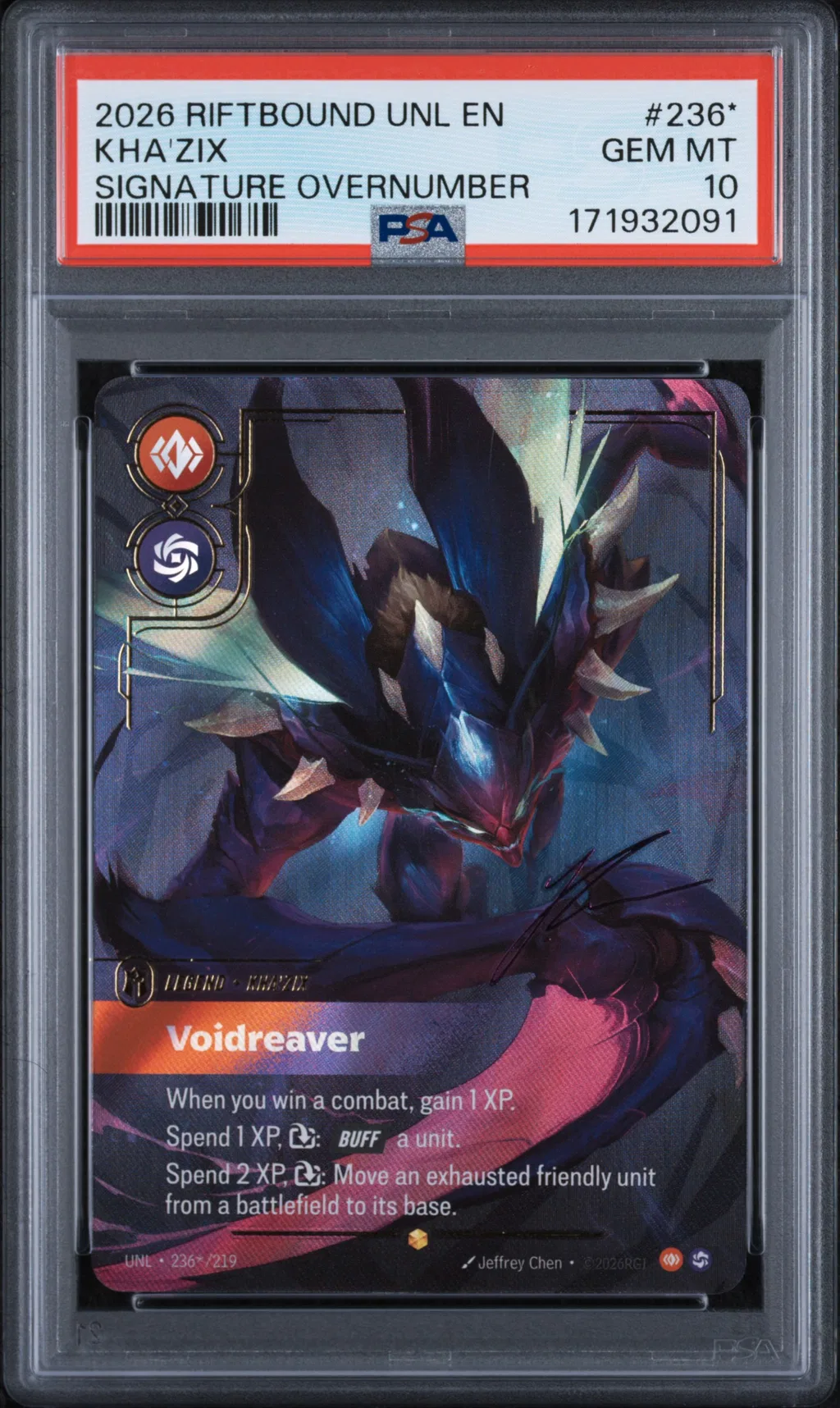 Kha'Zix - Voidreaver card artwork