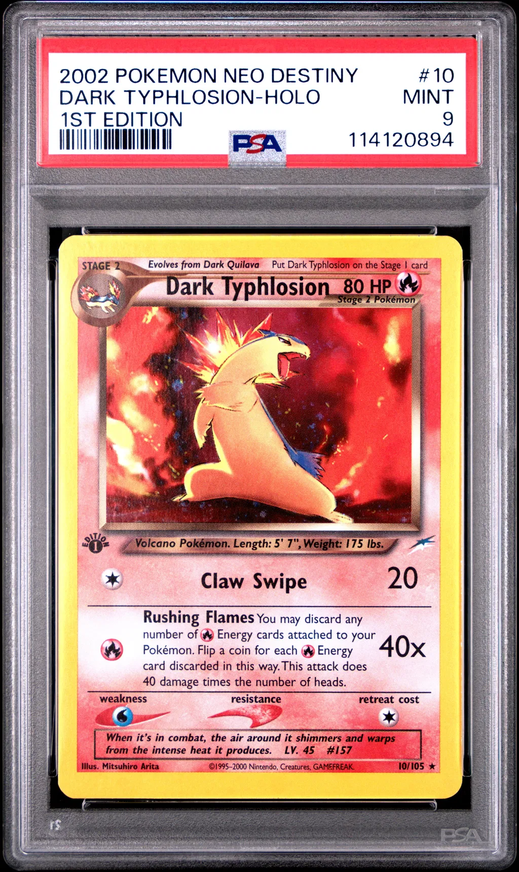 Dark Typhlosion-Holo card artwork