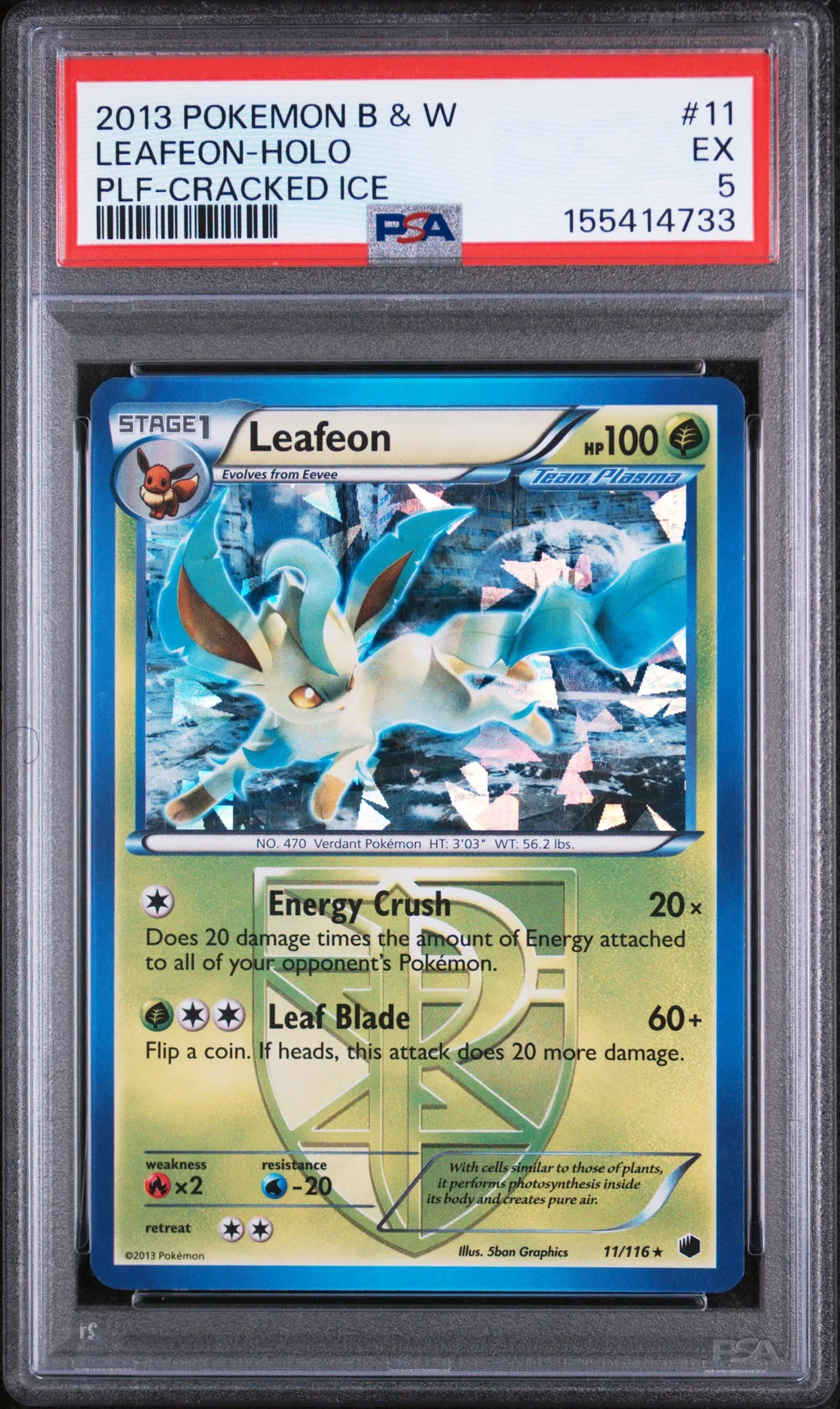 Leafeon-Holo card artwork
