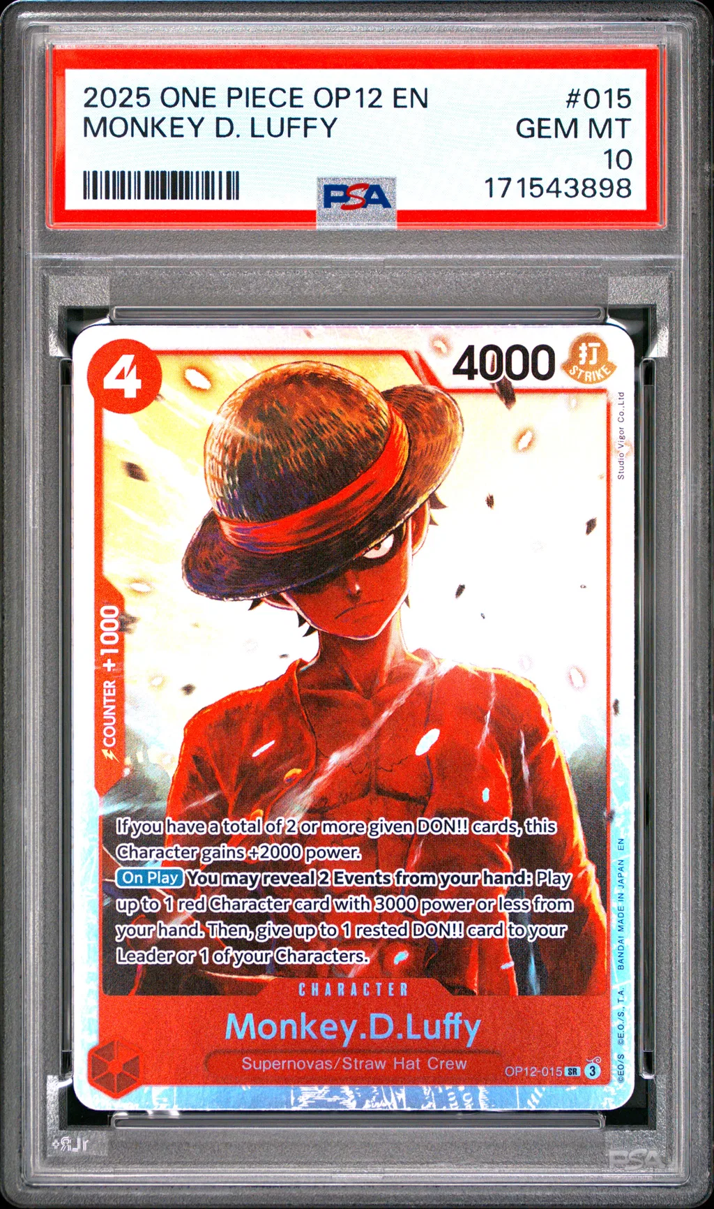 Monkey D. Luffy card artwork