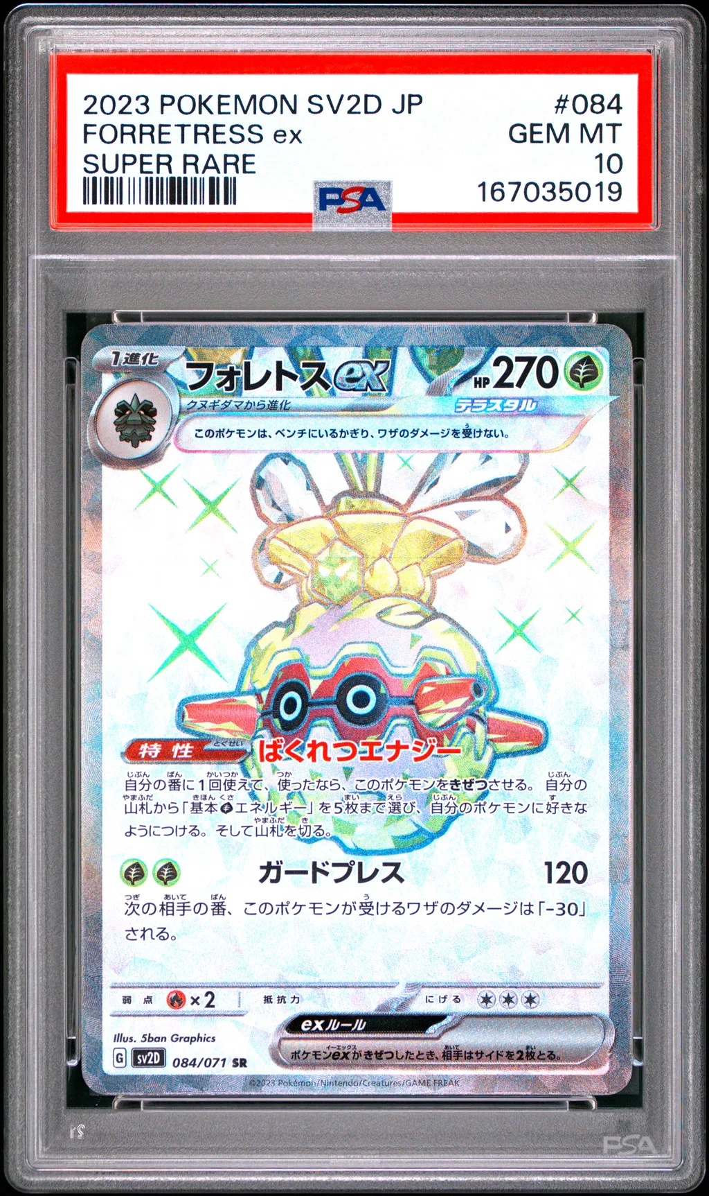 Forretress EX card artwork