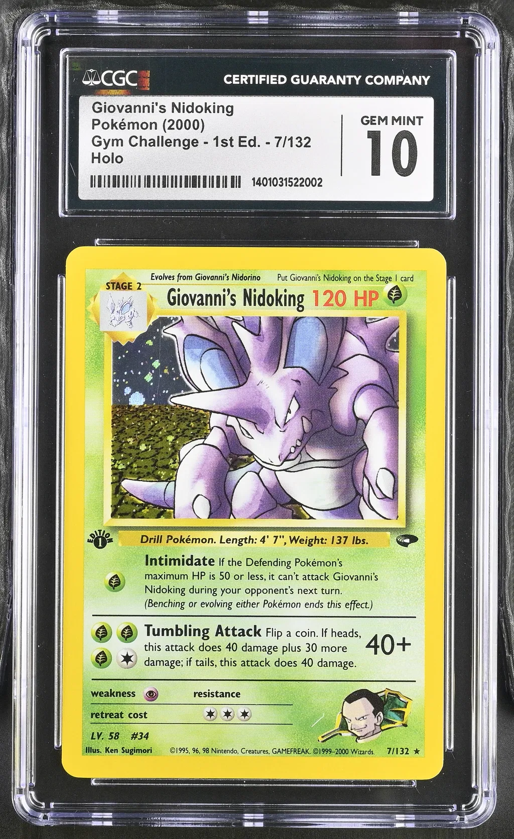 Giovanni's Nidoking card artwork