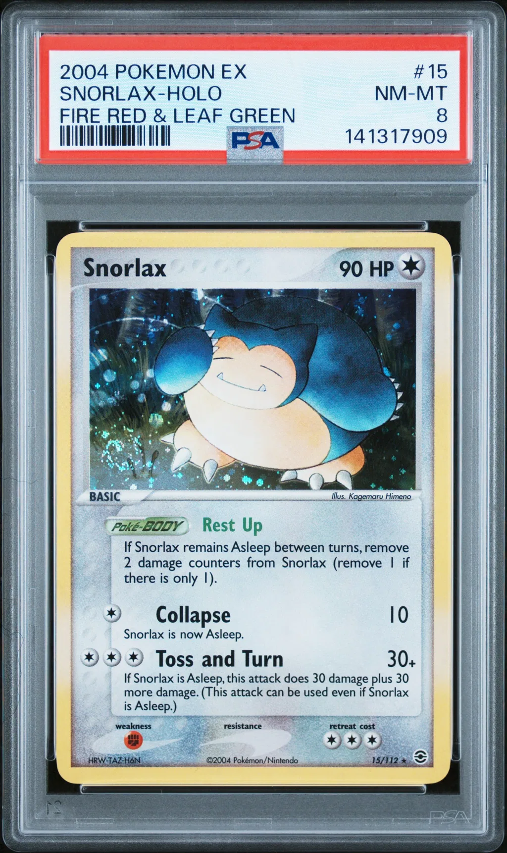 Snorlax-Holo card artwork
