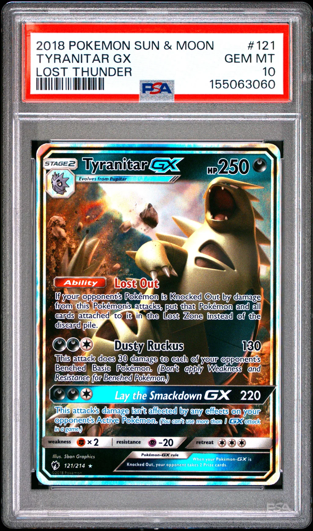 Tyranitar GX card artwork