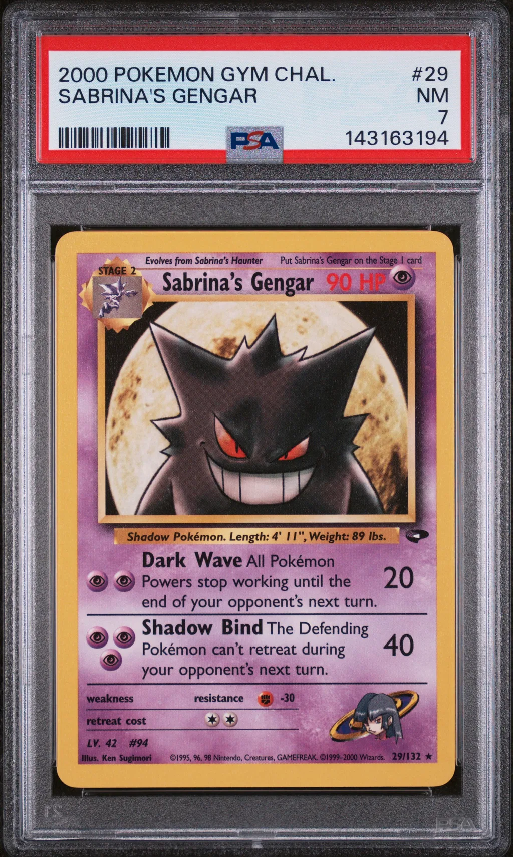 Sabrina's Gengar card artwork