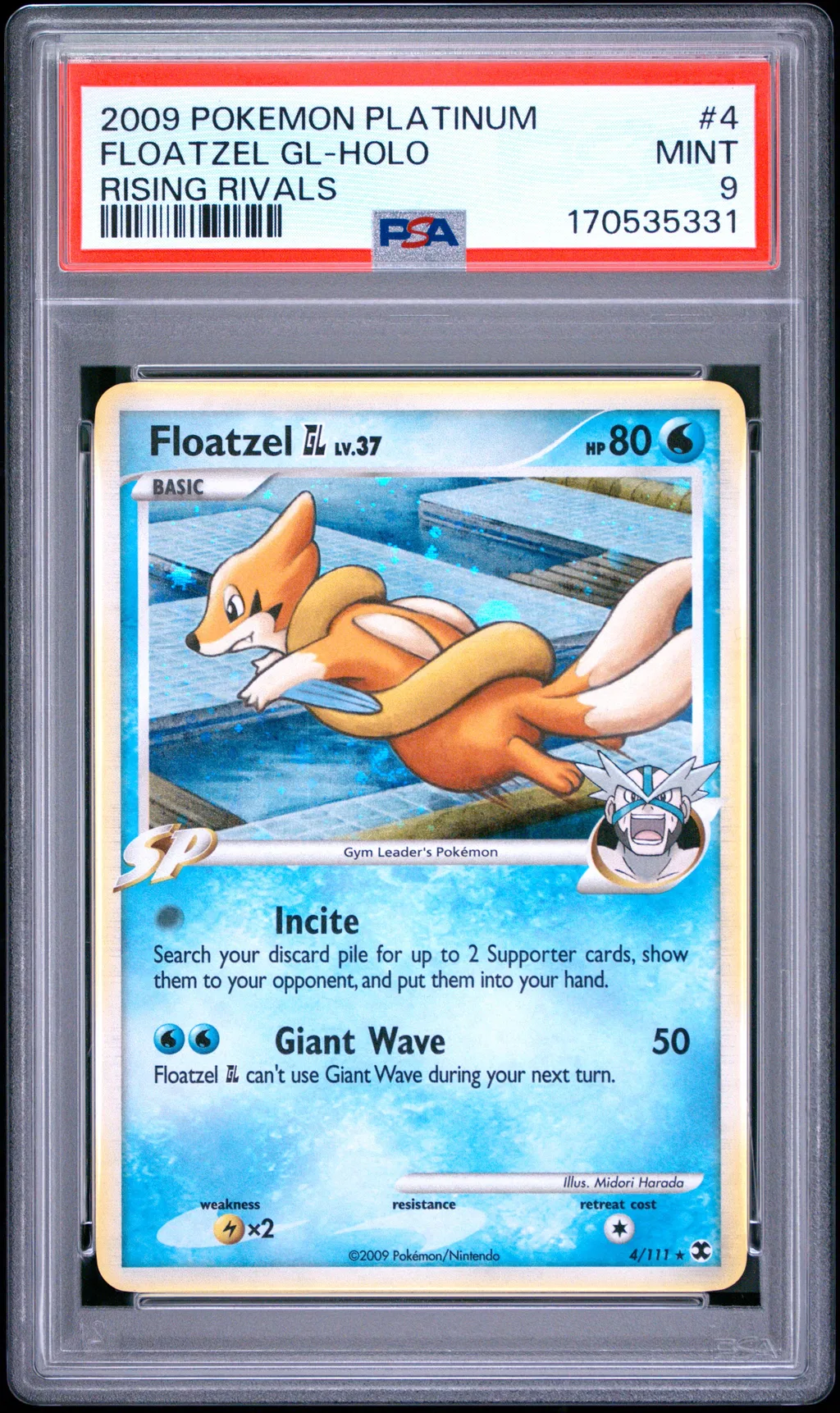 Floatzel GL-Holo card artwork