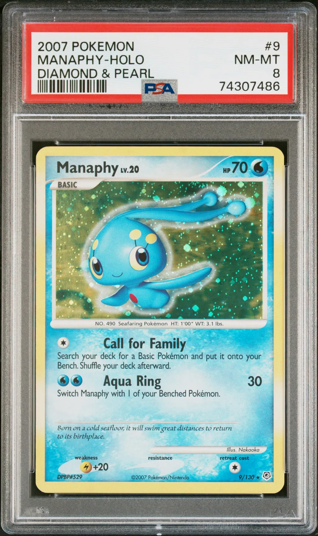 Manaphy-Holo card artwork