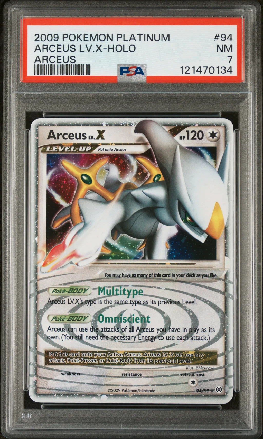 Arceus LV.X-Holo card artwork