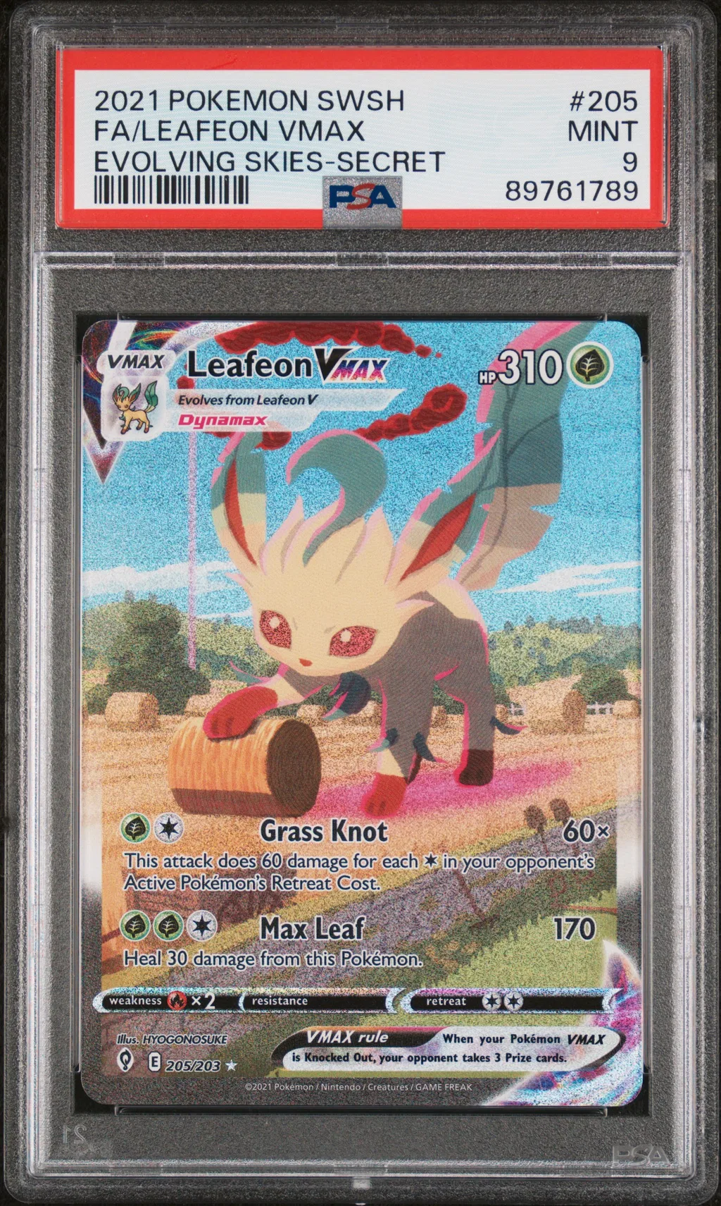 Full Art/Leafeon Vmax card artwork