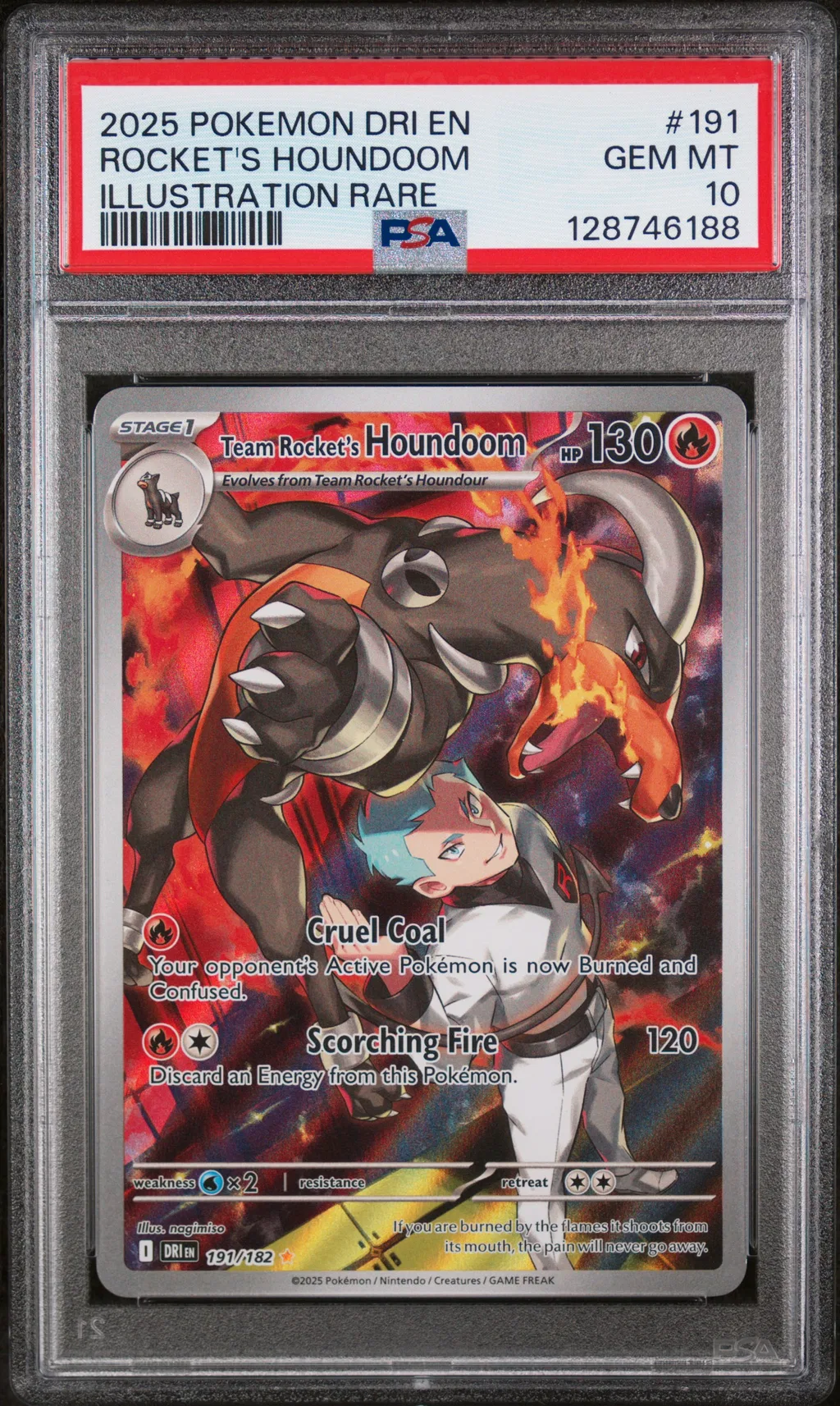 Team Rocket's Houndoom card artwork